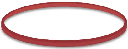 Gumičky červené 8 cm 1 mm 1 kg