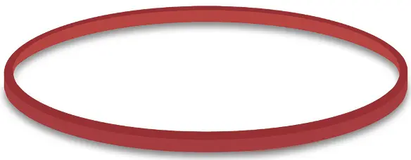 Gumičky červené 8 cm 1 mm 1 kg