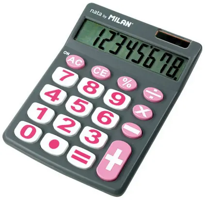 Kalkulátor Milan 151708GBL 8 šedý