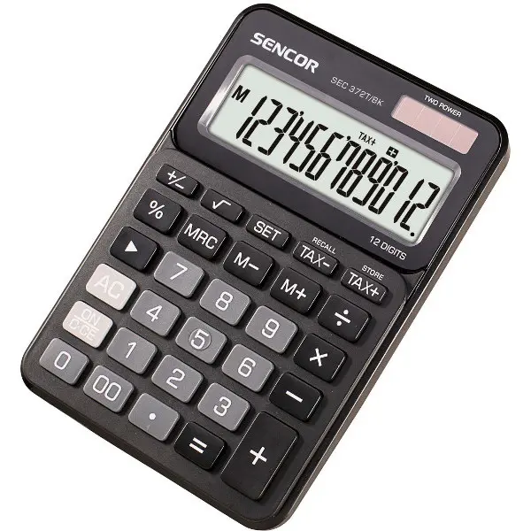 Kalkulátor Sencor 372T/BK