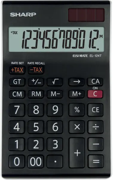 Kalkulátor Sharp EL124TWH