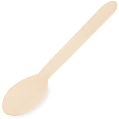 Lžička polévková ze dřeva 16 cm 100 ks