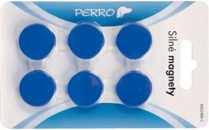Magnety 24 mm 6 ks modré Perro