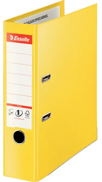 Pořadač pákový 80 mm Vivida plastový žlutý