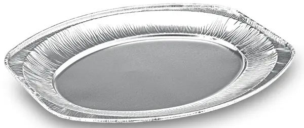 Podnos oválný 33,3 x 23,3 cm hliníkový 10 ks