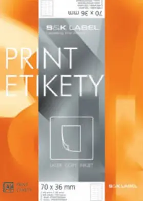 Etikety snímatelné Print 38x21,2 mm 100 archů