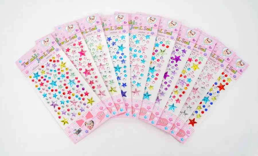 Kamínky samolepicí 05 hvězdy 10 ks