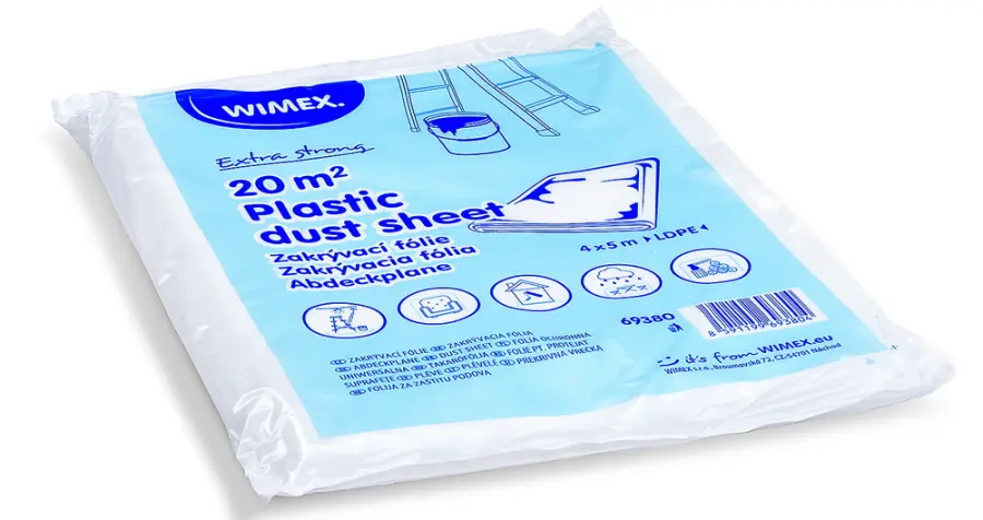 Fólie zakrývací 4 x 5 m, 30 mic. LDPE