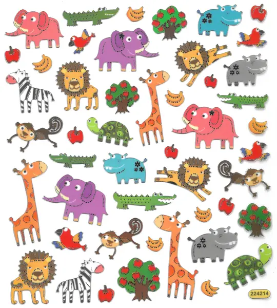 Samolepky papírové DPNK-127 zoo DP