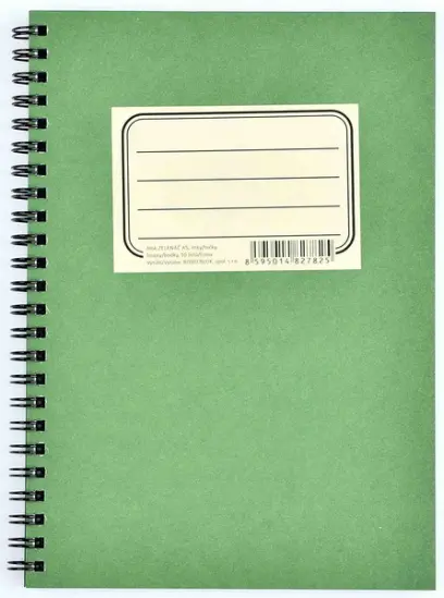 Blok spirálový A5 linky/tečky 50 listů Zelenáč