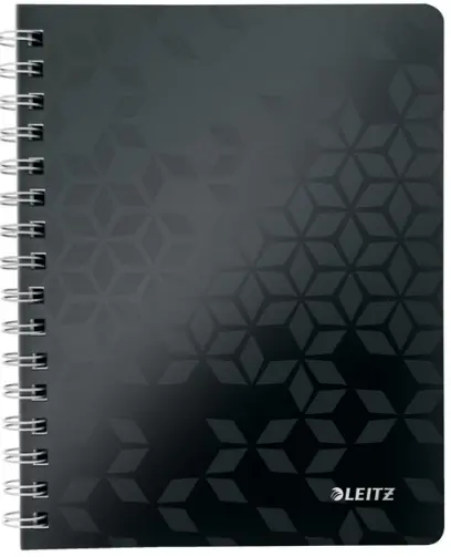 Blok spirálový A5 linka 80 listů Leitz Wow černý