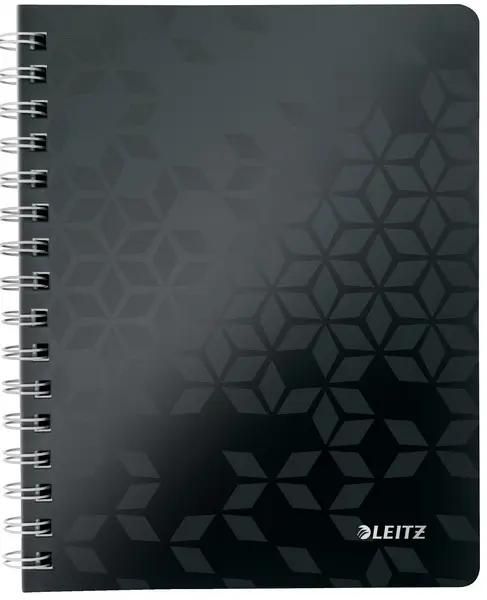 Blok spirálový A5 linka 80 listů Leitz Wow černý