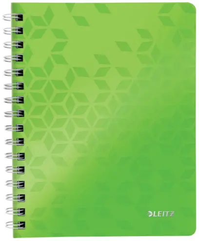 Blok spirálový A5 linka 80 listů Leitz Wow zelený