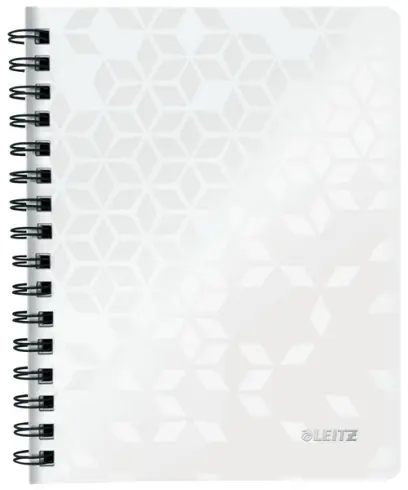 Blok spirálový A5 linka 80 listů Leitz Wow bílý