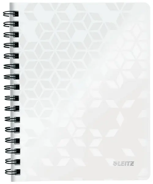 Blok spirálový A5 linka 80 listů Leitz Wow bílý