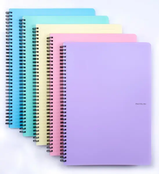 Blok spirálový A4 linka 60 listů Pastelini modrý