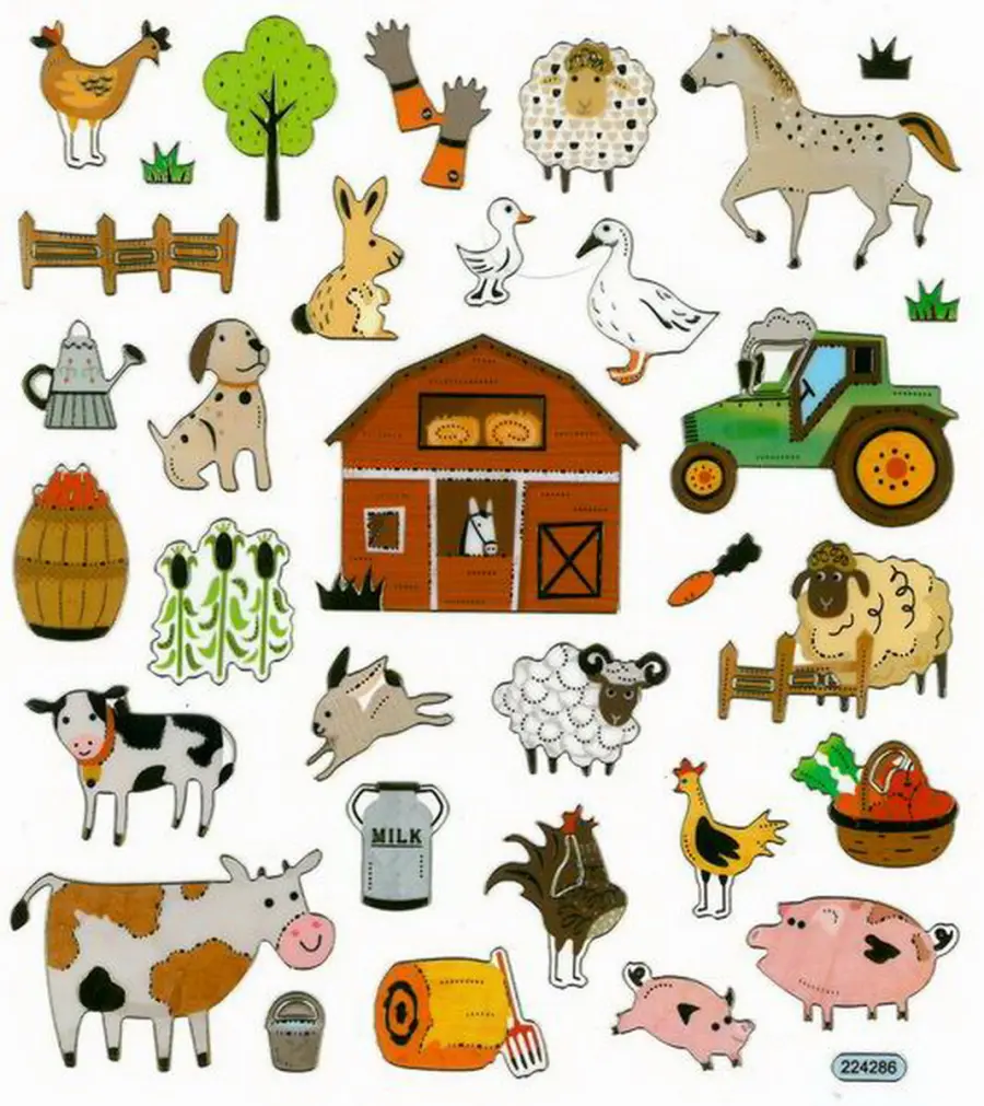 Samolepky papírové DPNK-068 farma DP