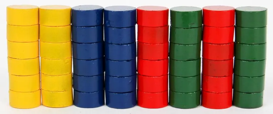 Magnety 10 mm 48 ks barevné