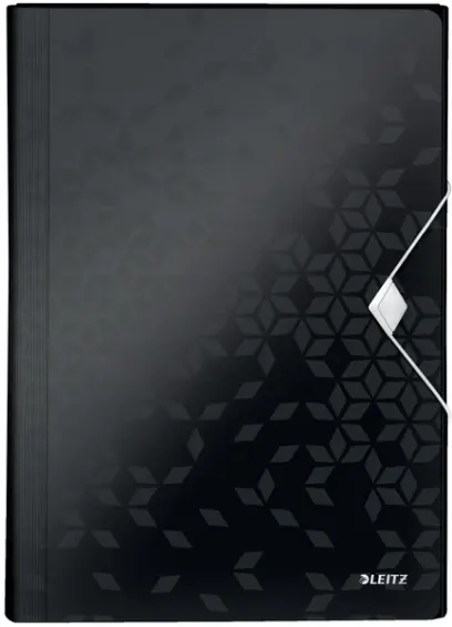 Aktovka s přihrádkami Leitz Wow černá