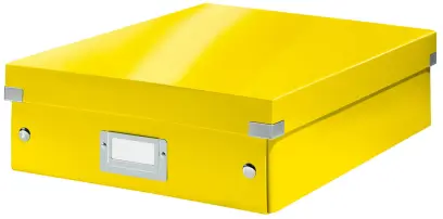 Krabice C&S organizační A4 žlutá