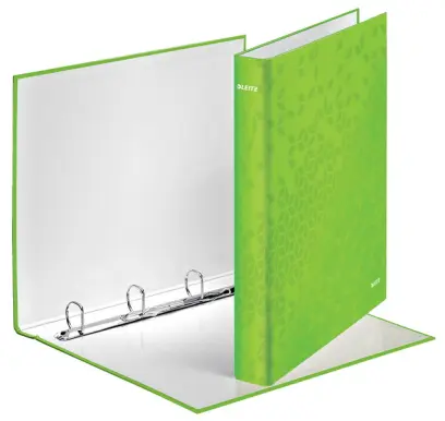 Pořadač 4 kroužkový 40 mm A4+ Leitz Wow zelený