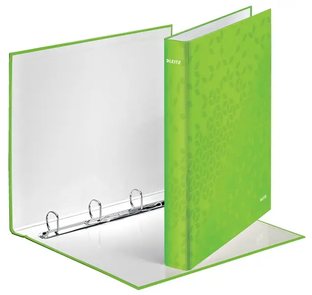 Pořadač 4 kroužkový 40 mm A4+ Leitz Wow zelený
