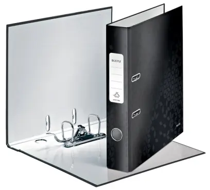 Pořadač pákový 52 mm Leitz 180° Wow černý