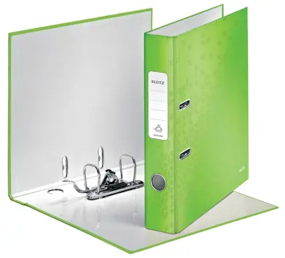 Pořadač pákový 52 mm Leitz 180° Wow zelený