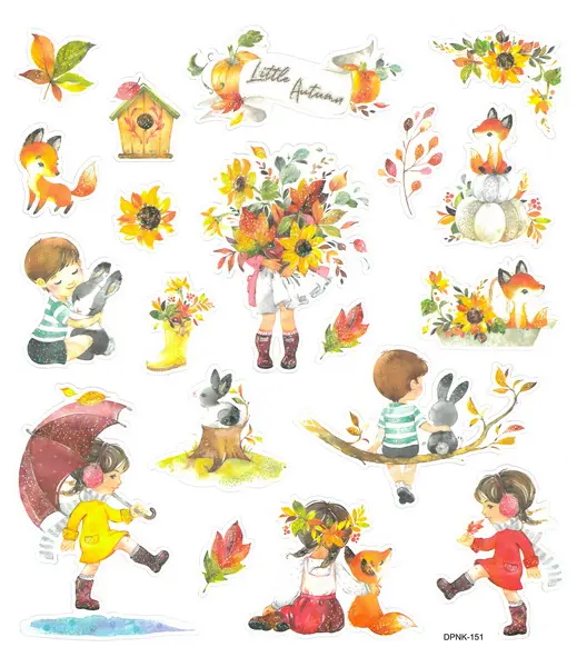 Samolepky papírové DPNK-151 malý podzim DP