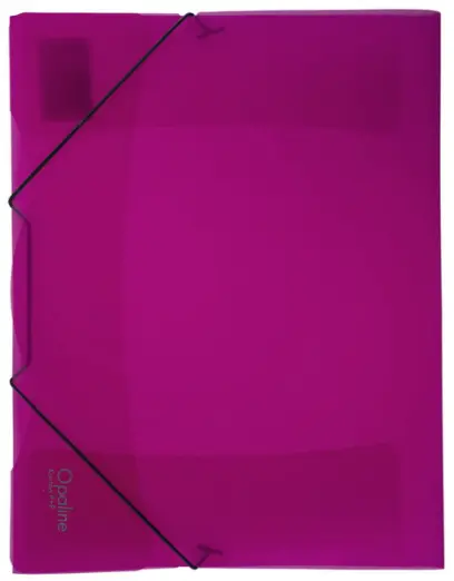 Mapa 3 klopá s gumou PP Opaline růžová