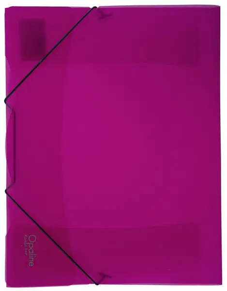 Mapa 3 klopá s gumou PP Opaline růžová