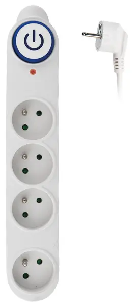 Ochrana přepěťová 4 zásuvky 3 m