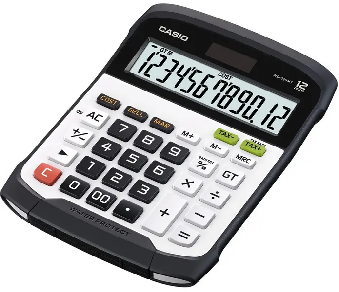 Kalkulátor Casio WD 320 MT Waterproof bílá