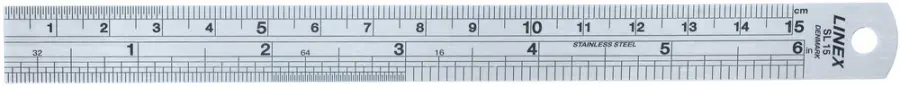 Pravítko 15 cm ocelové Linex SL15
