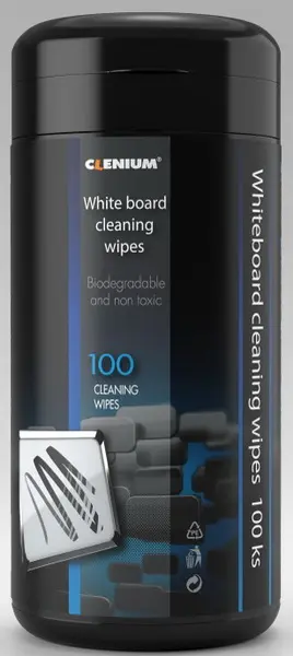 Utěrky čistící na tabule vlhčené 100 ks