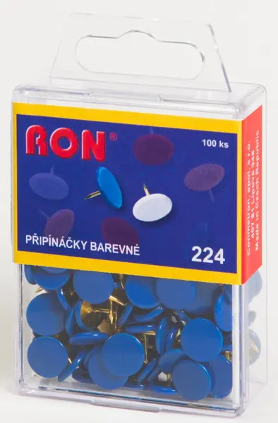 Připínáčky 224 modré 100 ks