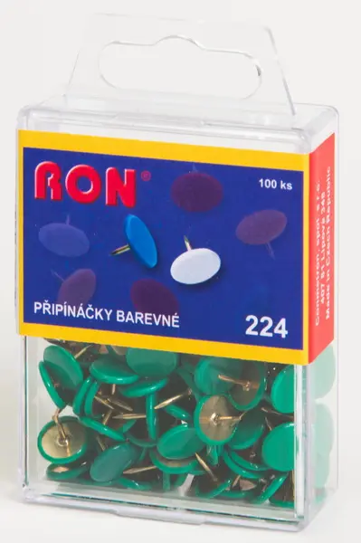 Připínáčky 224 zelené 100 ks
