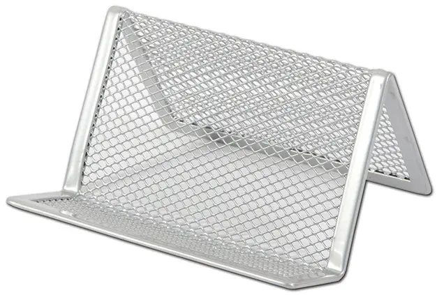 Stojánek na vizitky stříbrný