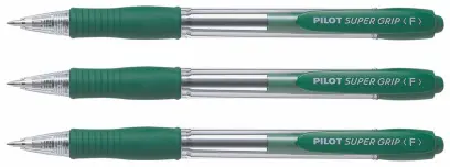 Pero kuličkové Super grip 0,7 mm zelené