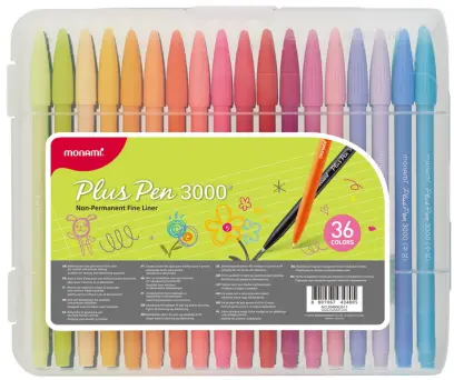 Popisovač Monami Plus Pen 3000 0,4 mm sada 36 ks