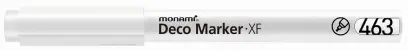 Popisovač nestíratelný Monami Deco 0,7 mm bílý