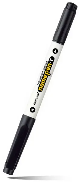 Popisovač nestíratelný Monami oboustranný černý
