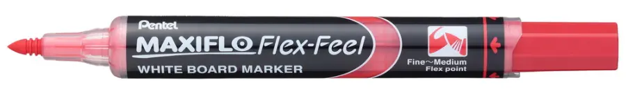 Popisovač na bílé tabule Maxiflo FlexFeel červený