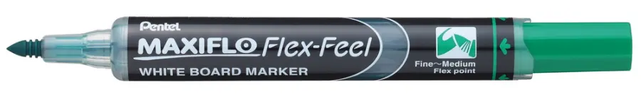 Popisovač na bílé tabule Maxiflo FlexFeel zelený
