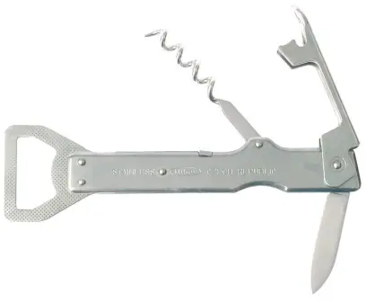 Nůž zavírací s otvíráky a vývrtkou