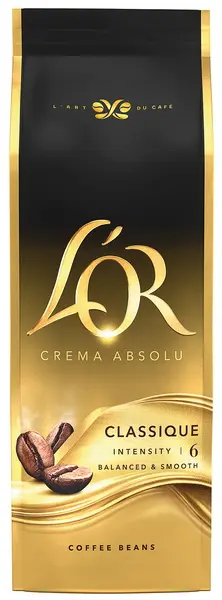 Káva LOR crema zrnková 500g