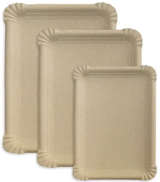 Tácek č.3 10 x 16 cm papírový Kraft hnědý  100 ks