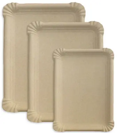 Tácek č.4 13 x 20 cm papírový Kraft hnědý 100 ks