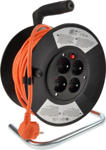 Přívod prodlužovací 25 m 4 zásuvky na bubnu