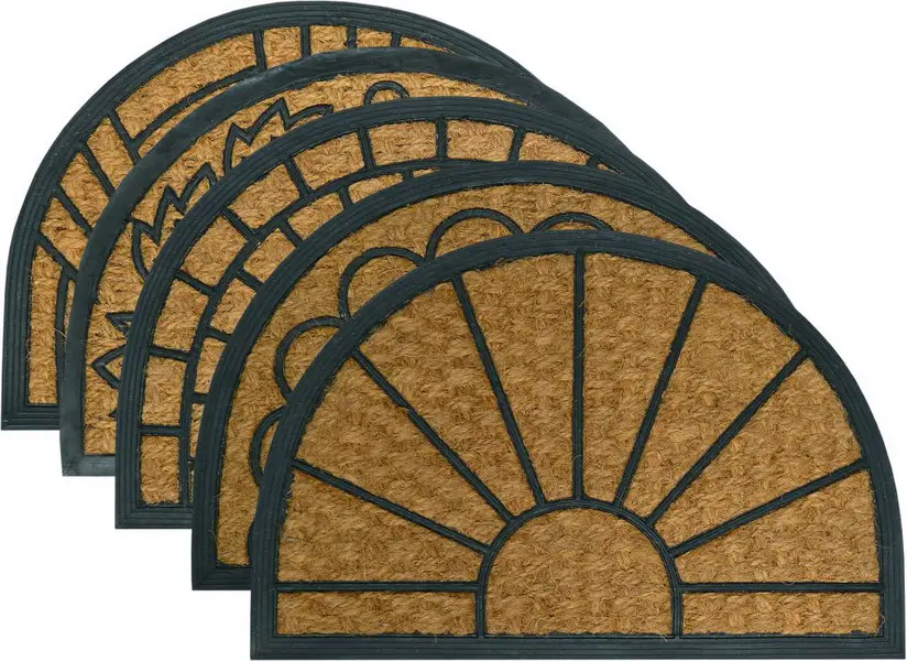 Rohož Criss Cross půlkruh 40 × 60 cm